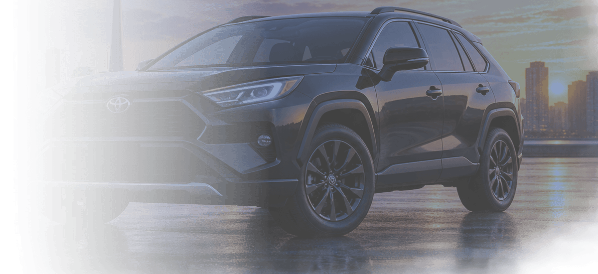Dark modern vehicle front